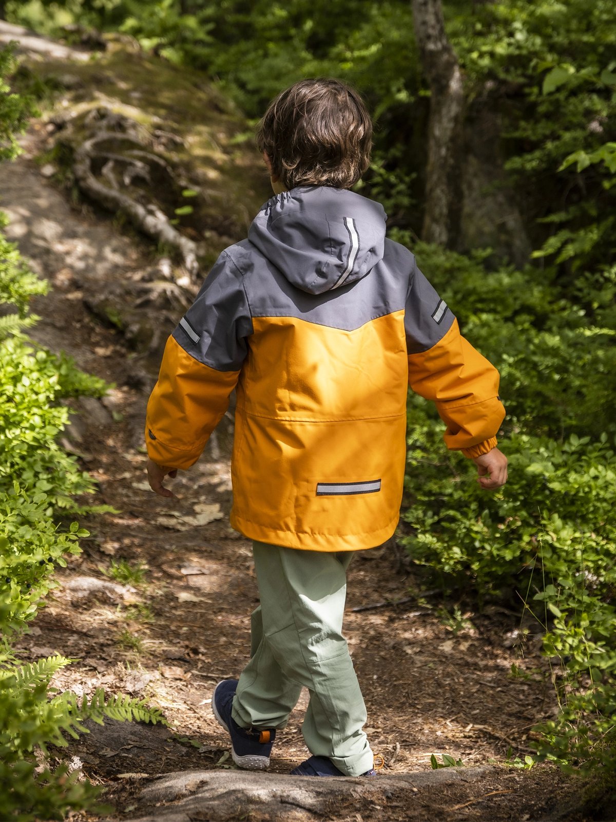 Bergans Lilletind Kids Jacket Cloudberry Yellow / Solid Dark Grey