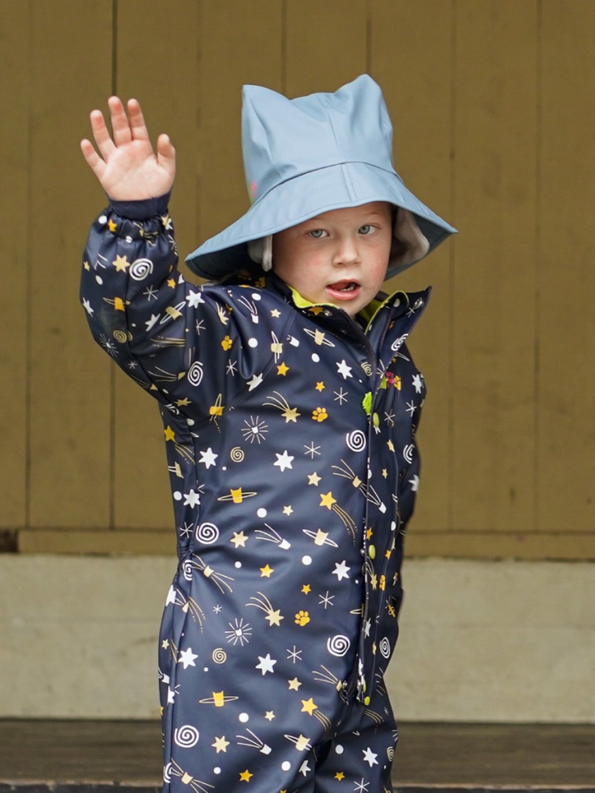 Kattnakken Sydvest Barn Dueblå