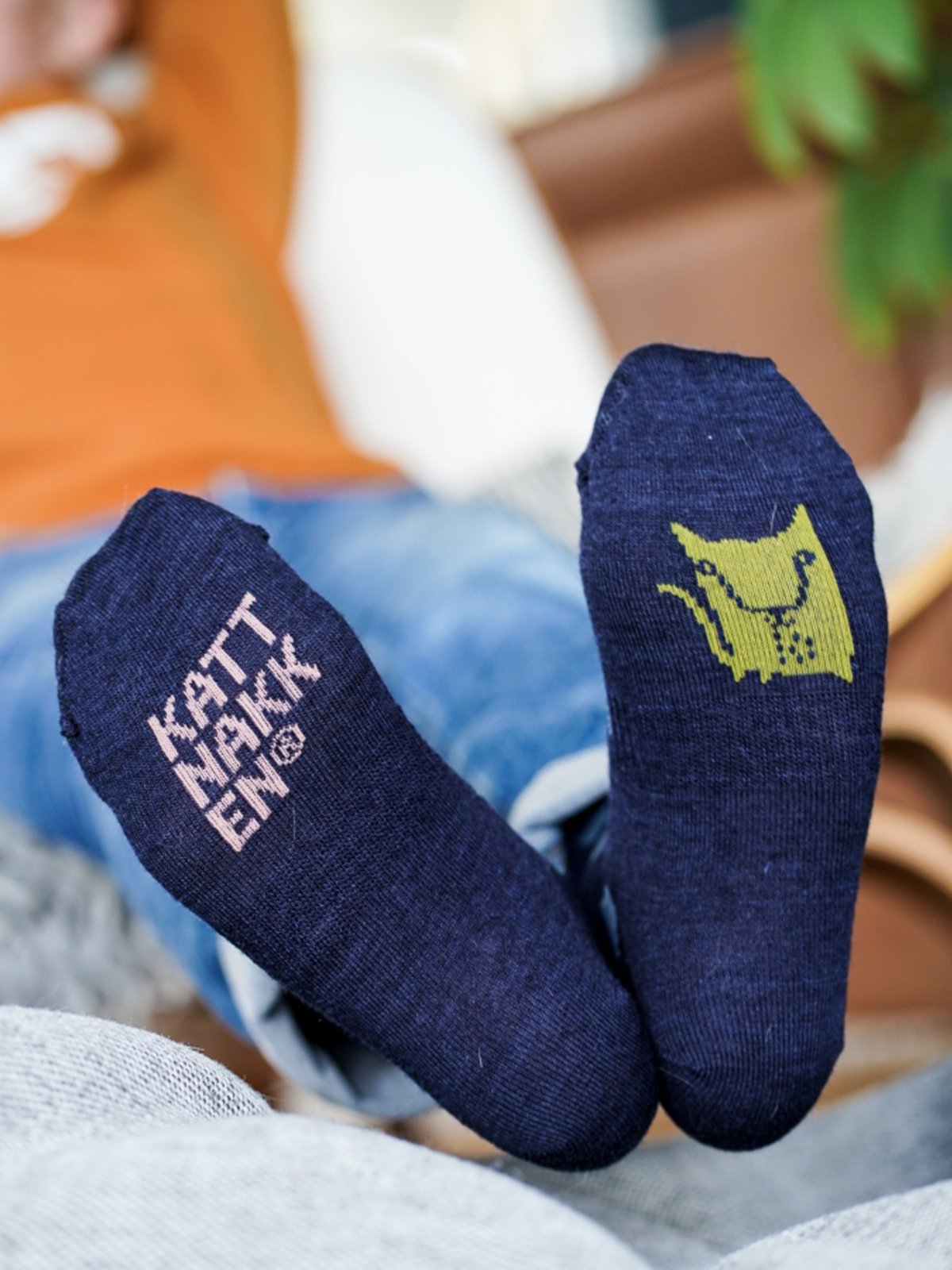 Kattnakken Ullsokk 3-pakk med mønster Barn Fjell