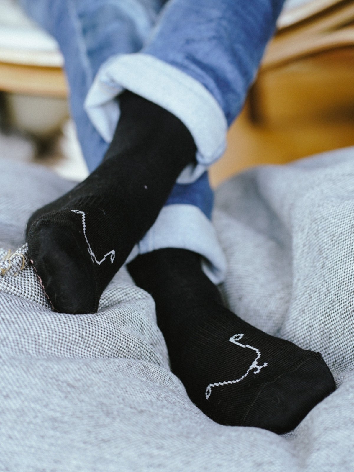 Kattnakken Ullsokk 3-pakk med mønster Barn Natt