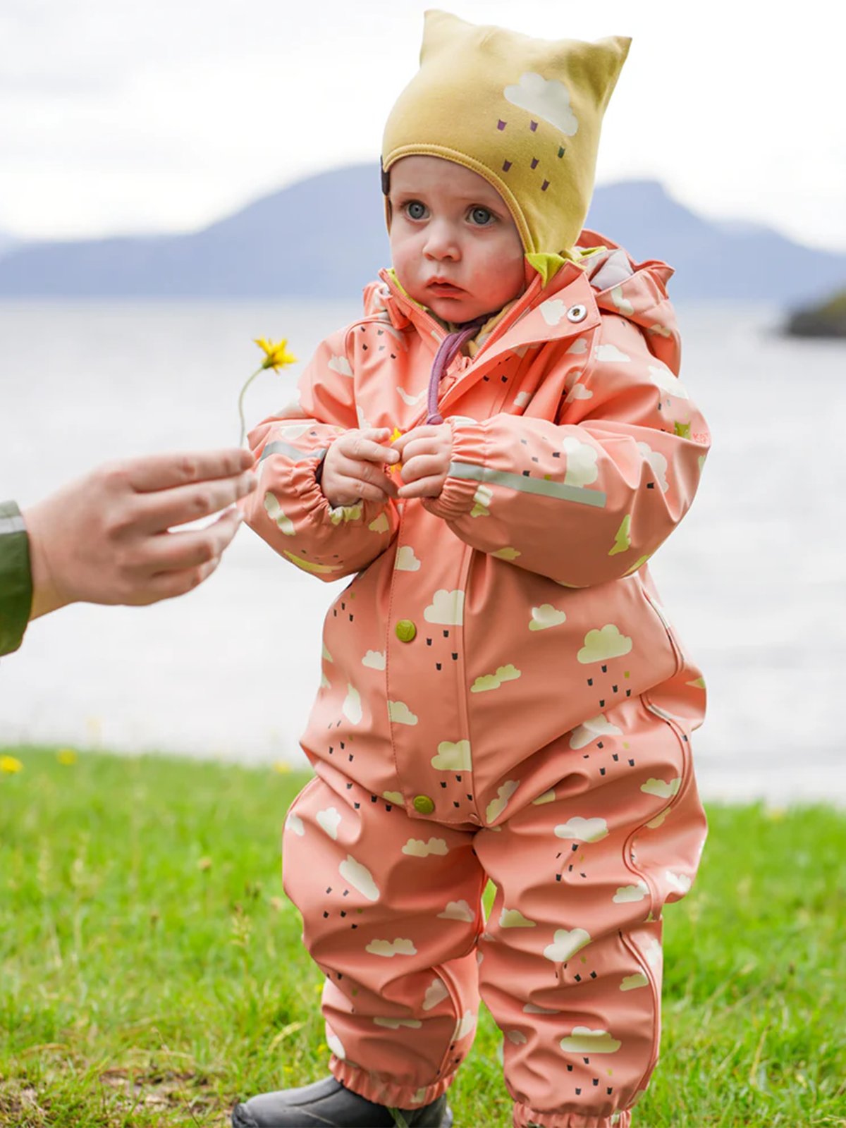 Kattnakken Regndress Baby Vêret Dahlia