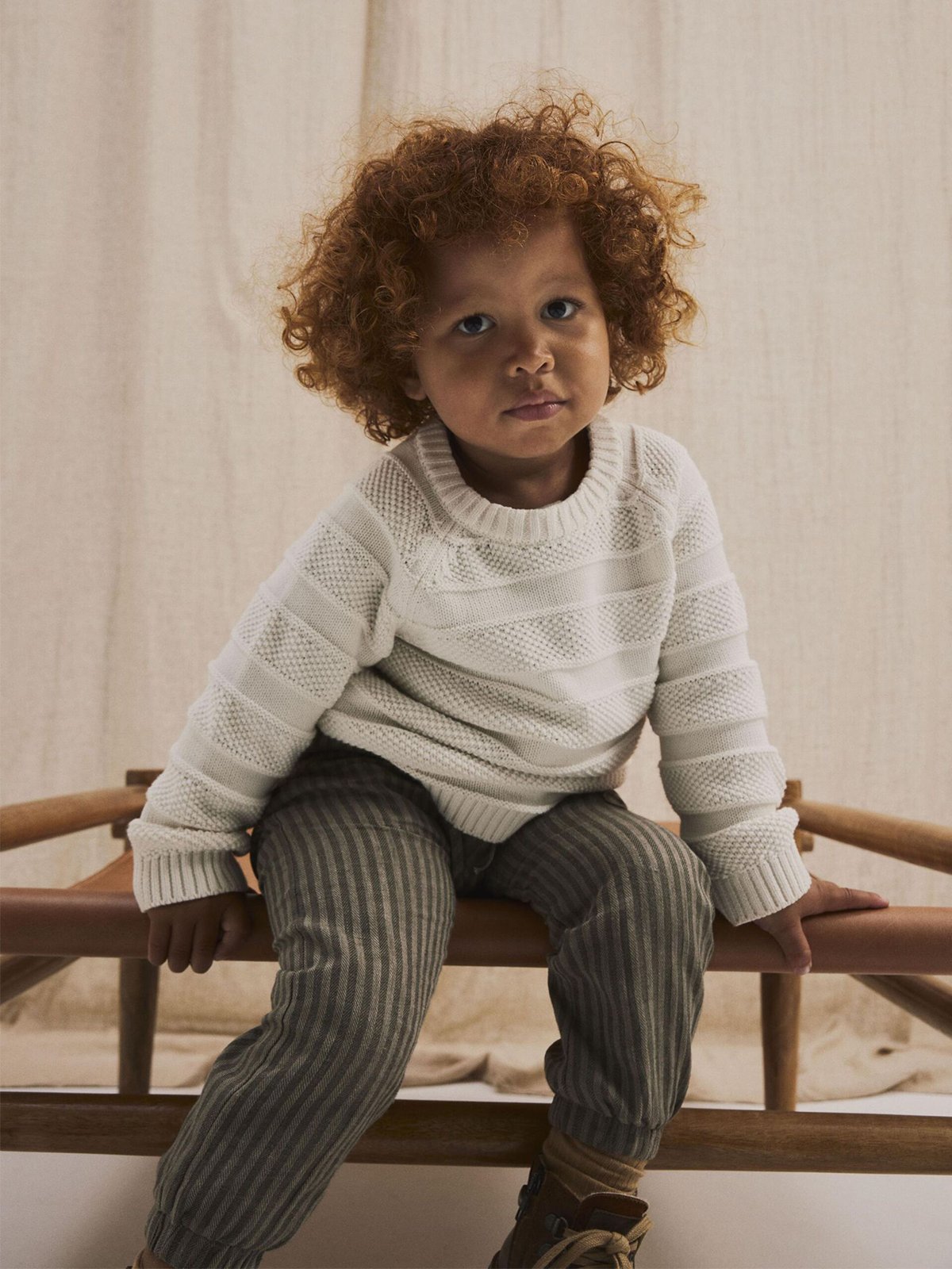 Lil' Atelier Larson Long Sleeve Knit Coconut Milk