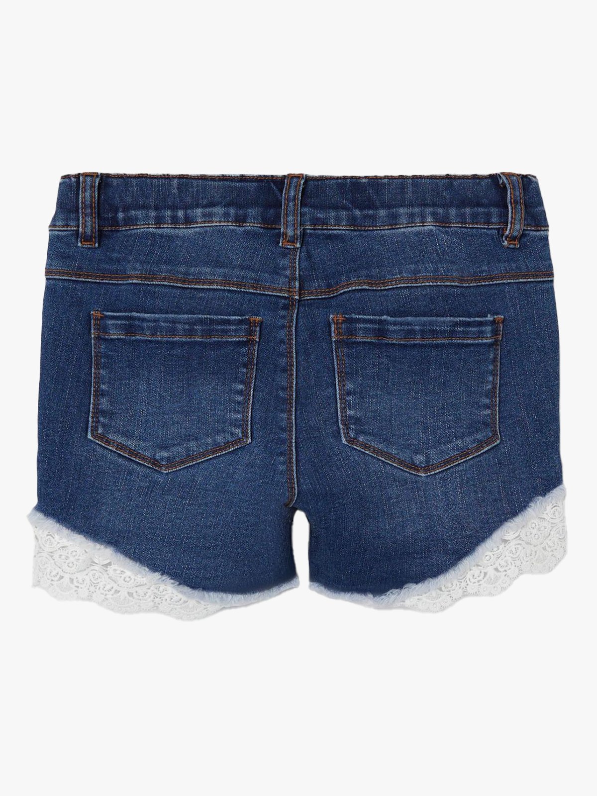 Name It Salli Slim Denim Shorts Dark Blue Denim