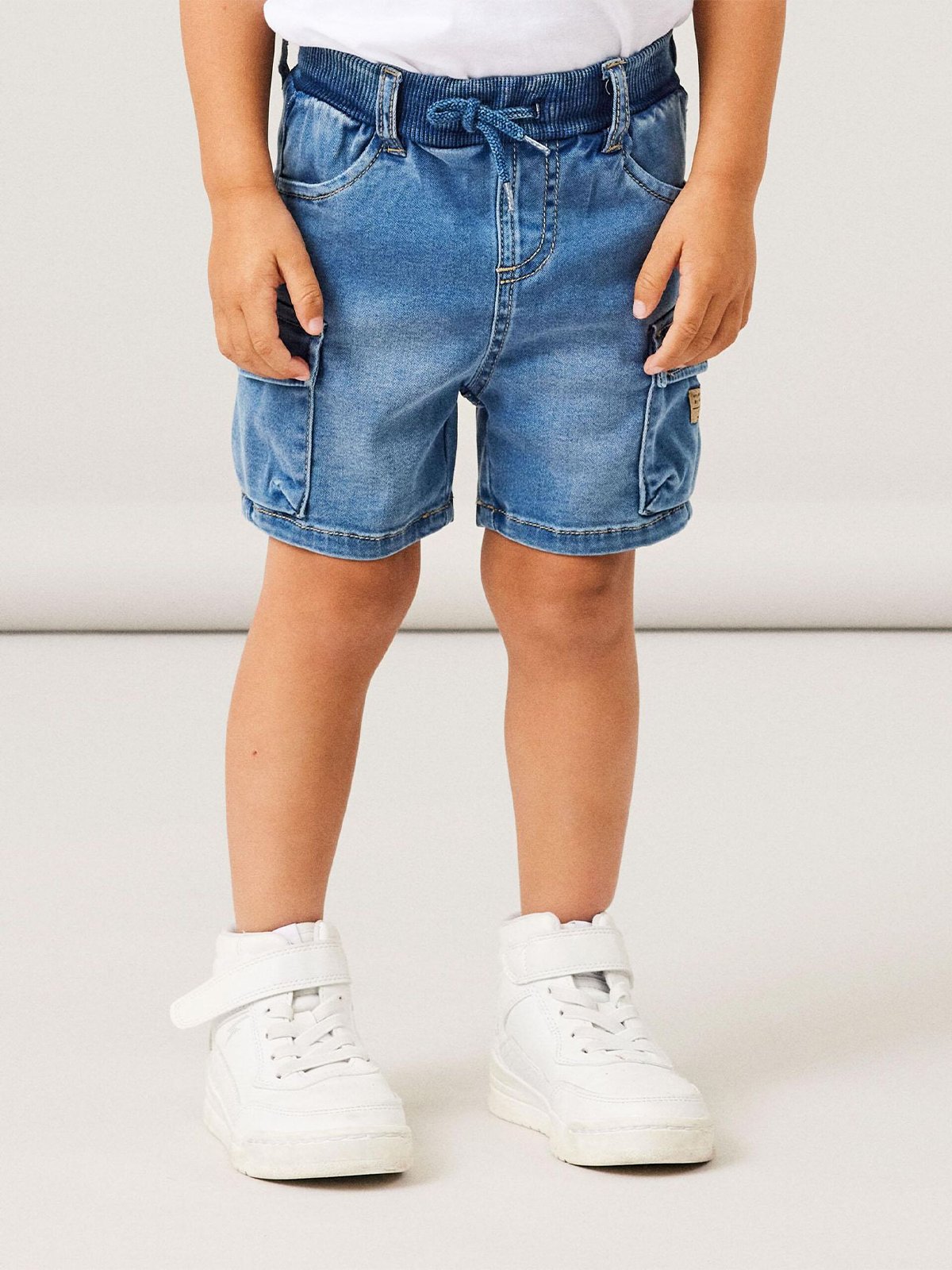 Name It Ben Baggy Denim Shorts Medium Blue Denim