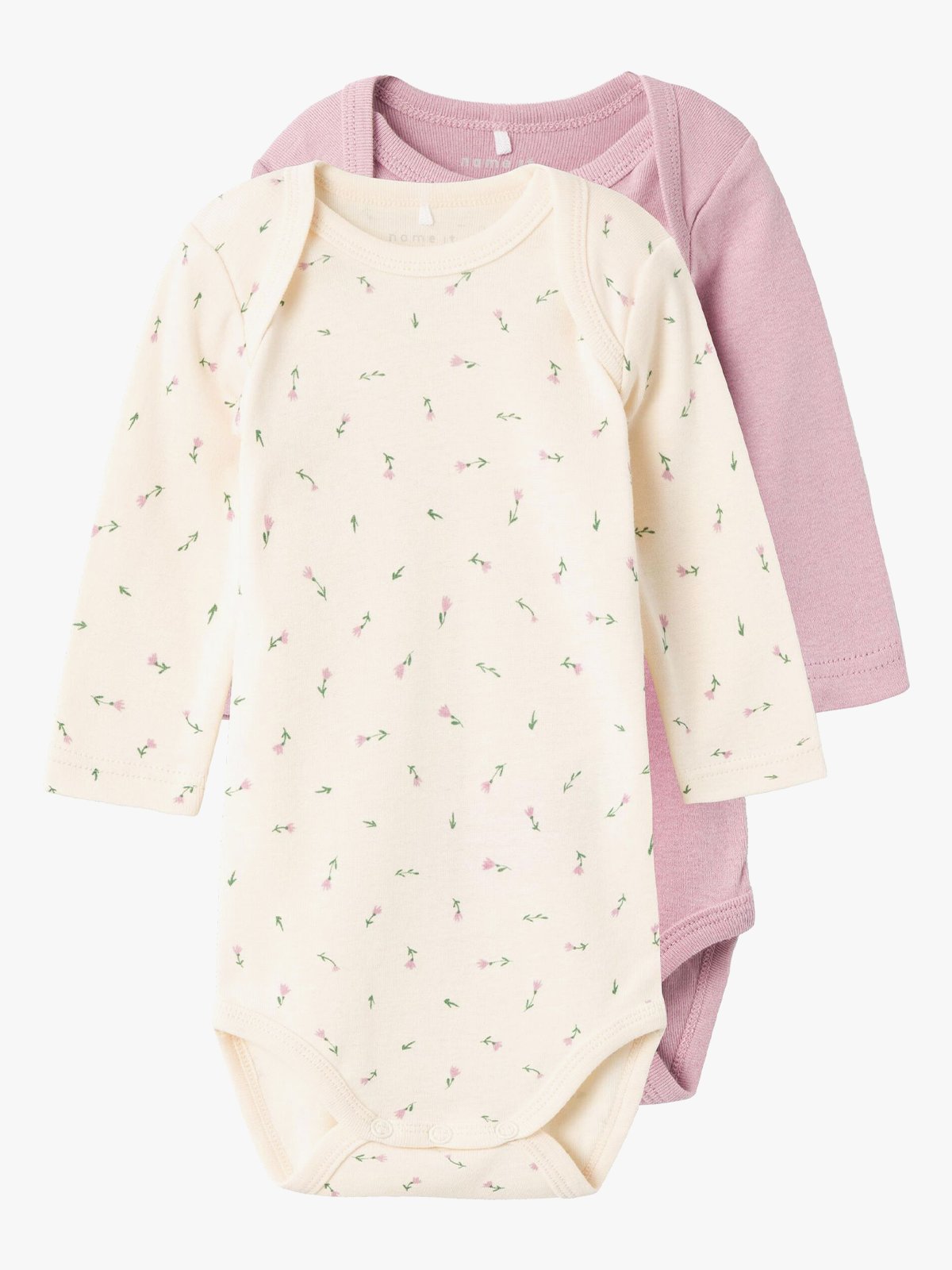 Name It Body 2-Pack Long Sleeve Buttercream Floral Buttercream