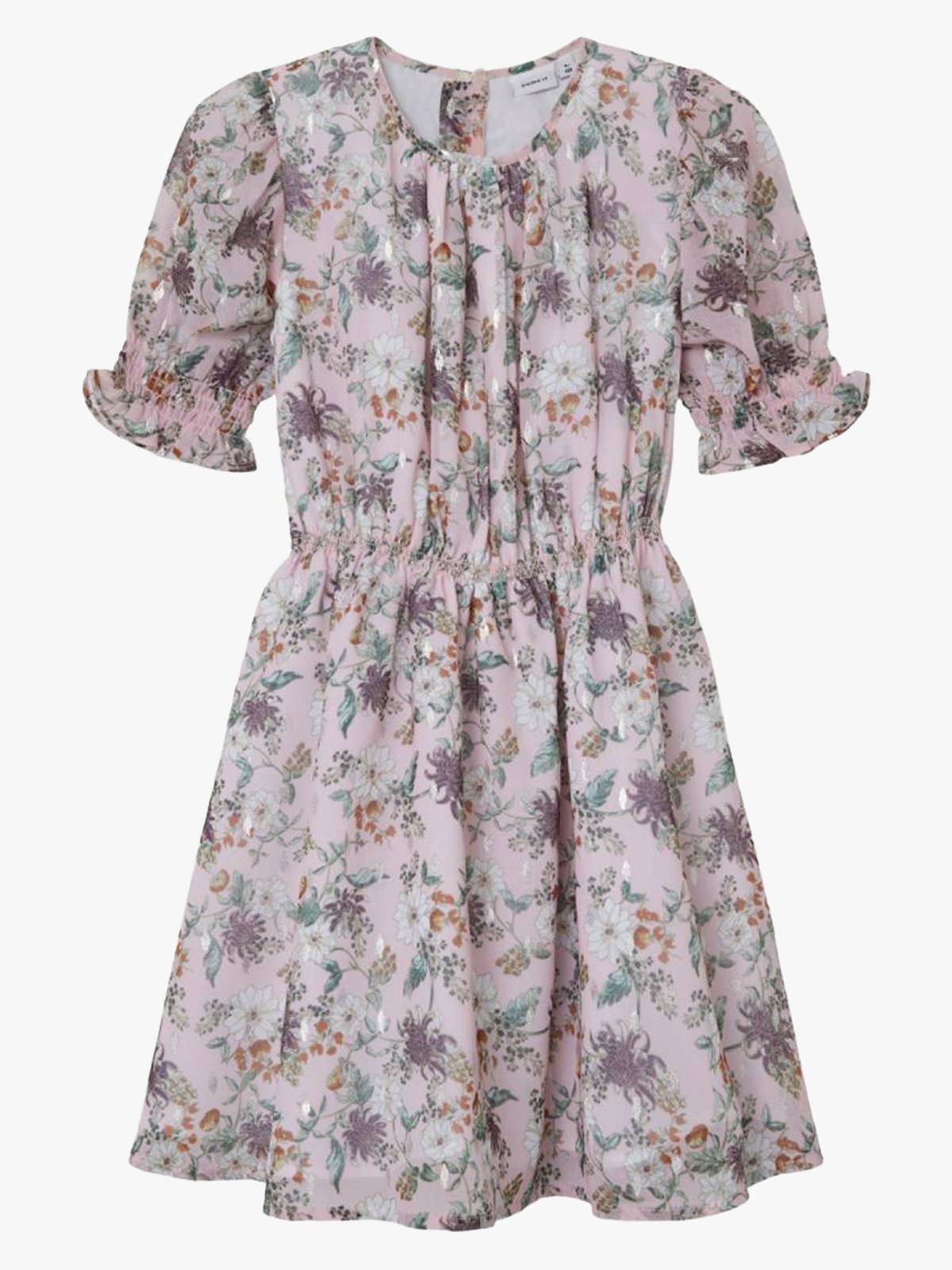 Name It Hiflora Short Sleeve Dress Pink Lady