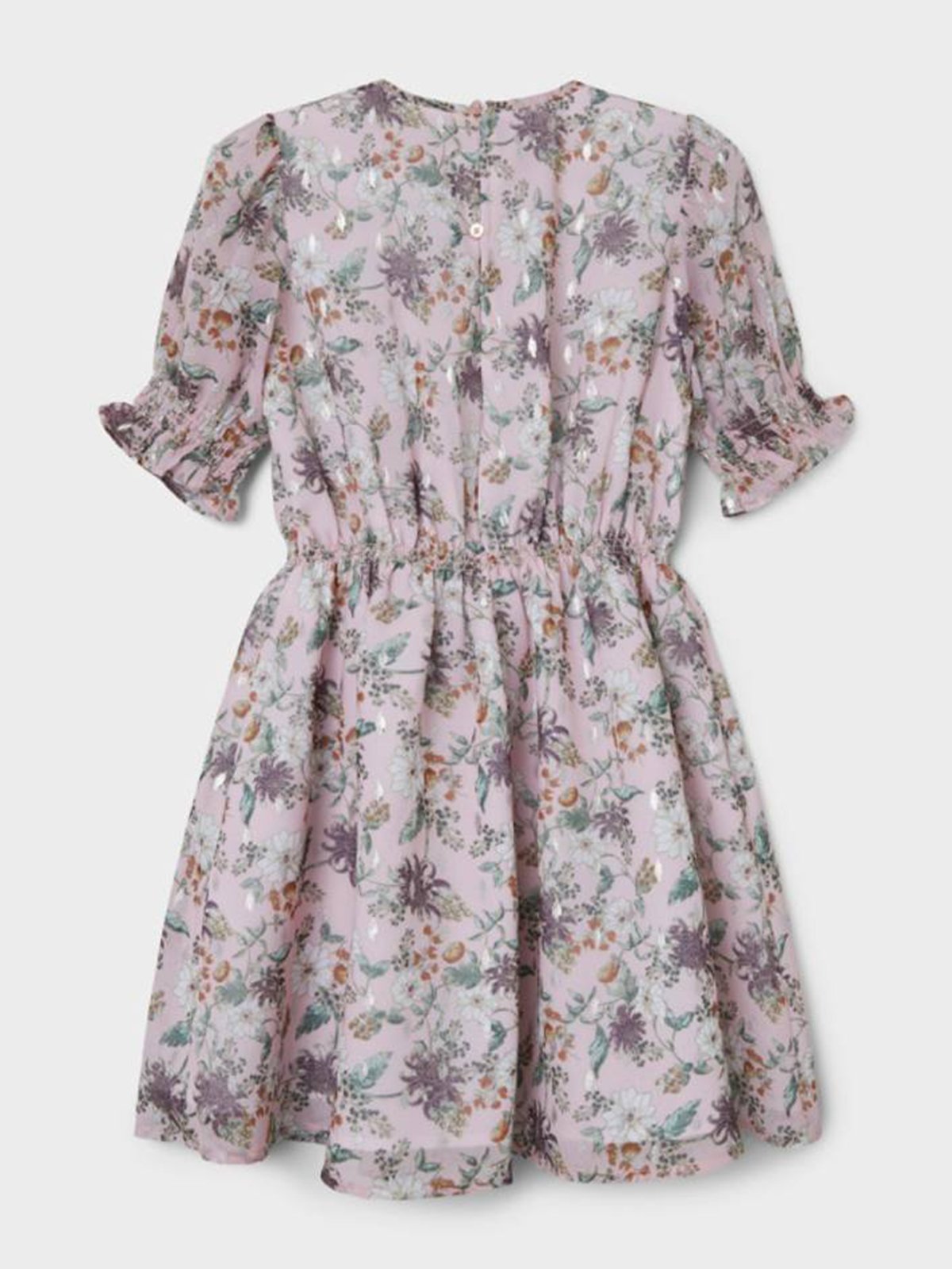 Name It Hiflora Short Sleeve Dress Pink Lady