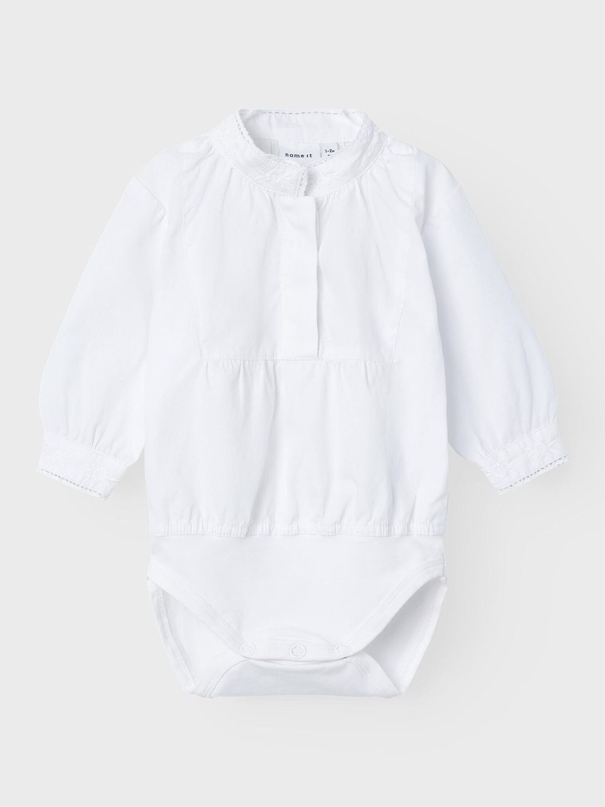 Name It Terina Long Sleeve Shirtbody XXIV Bright White