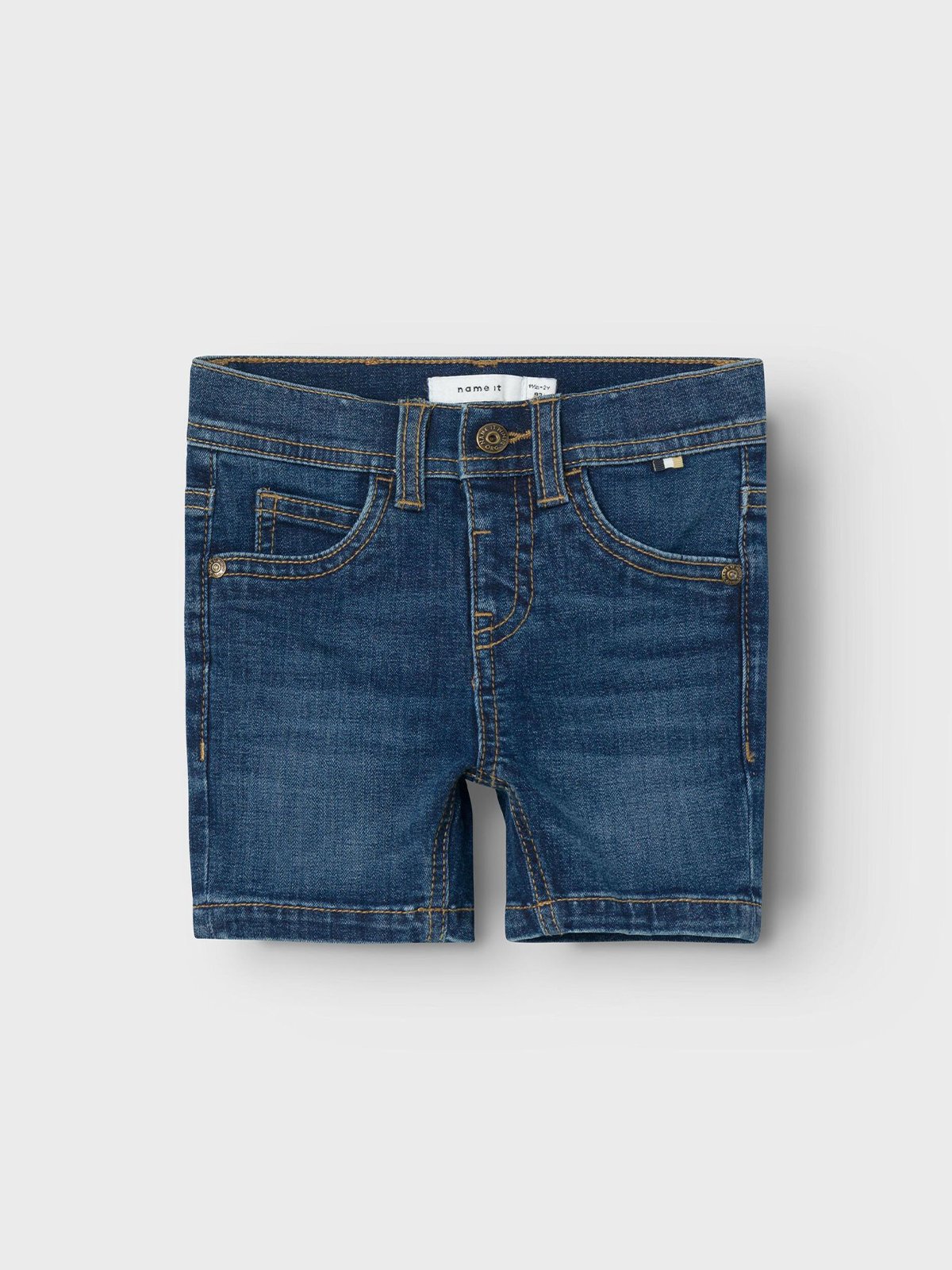 Name It Silas Slim L Denim Shorts Dark Blue Denim