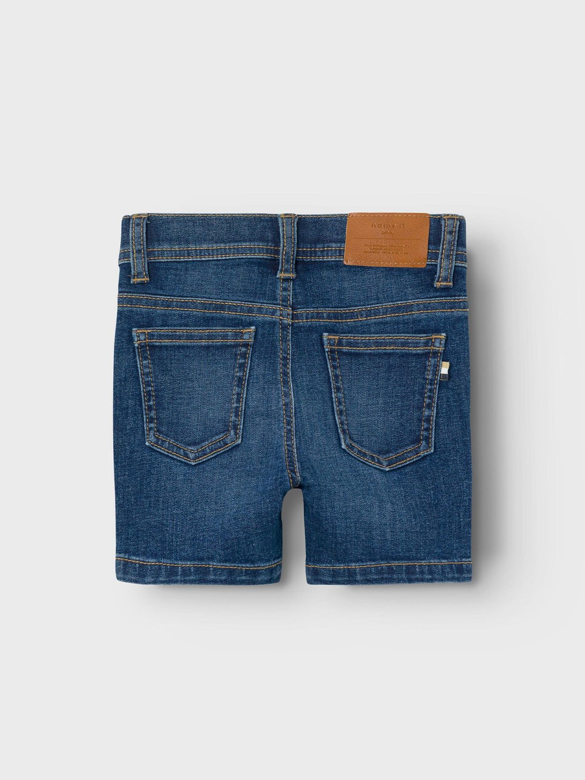 Name It Silas Slim L Denim Shorts Dark Blue Denim