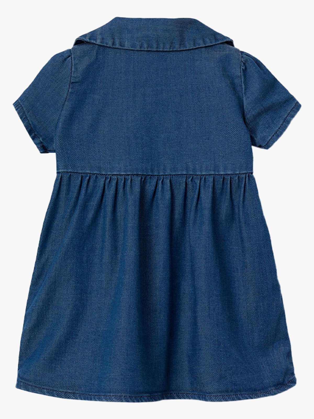 Name It Fliva Short Sleeve Denim Dress Dark Blue Denim