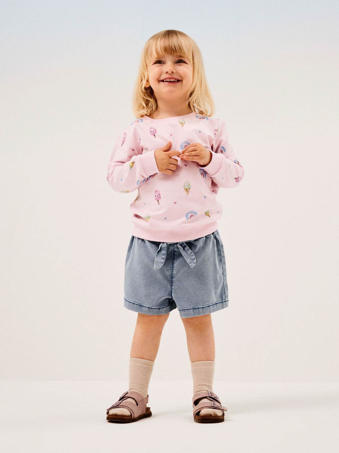 Name It Fransia Light Sweat Unb Parfait Pink