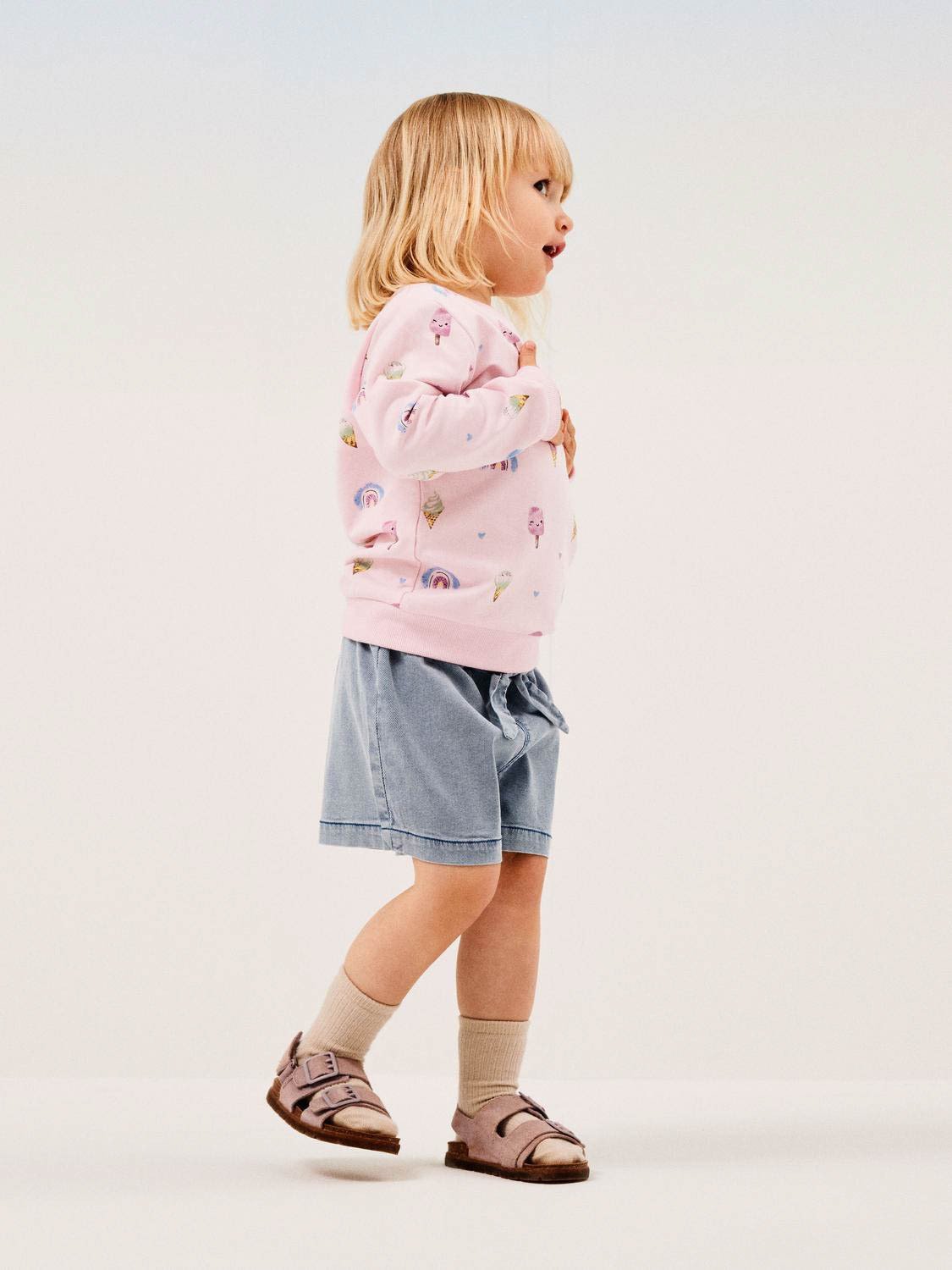 Name It Fransia Light Sweat Unb Parfait Pink