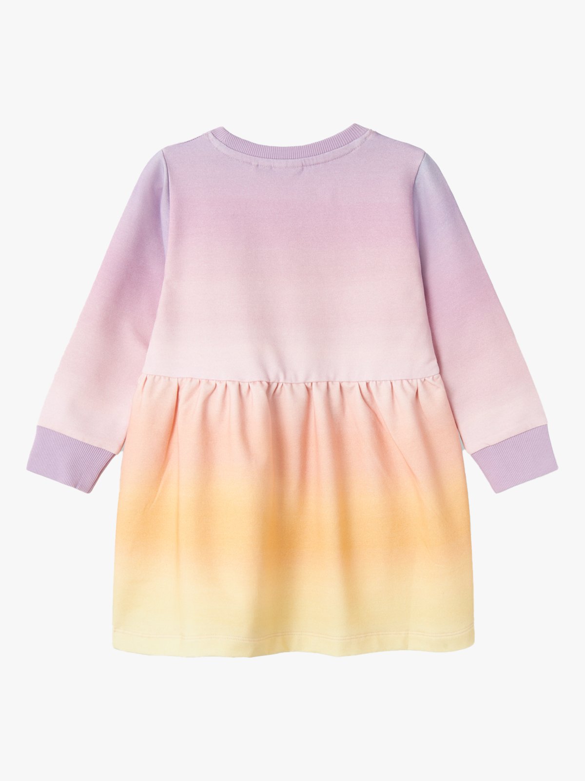 Name It Dirainbow Long Sleeve Sweat Dress Festival Bloom