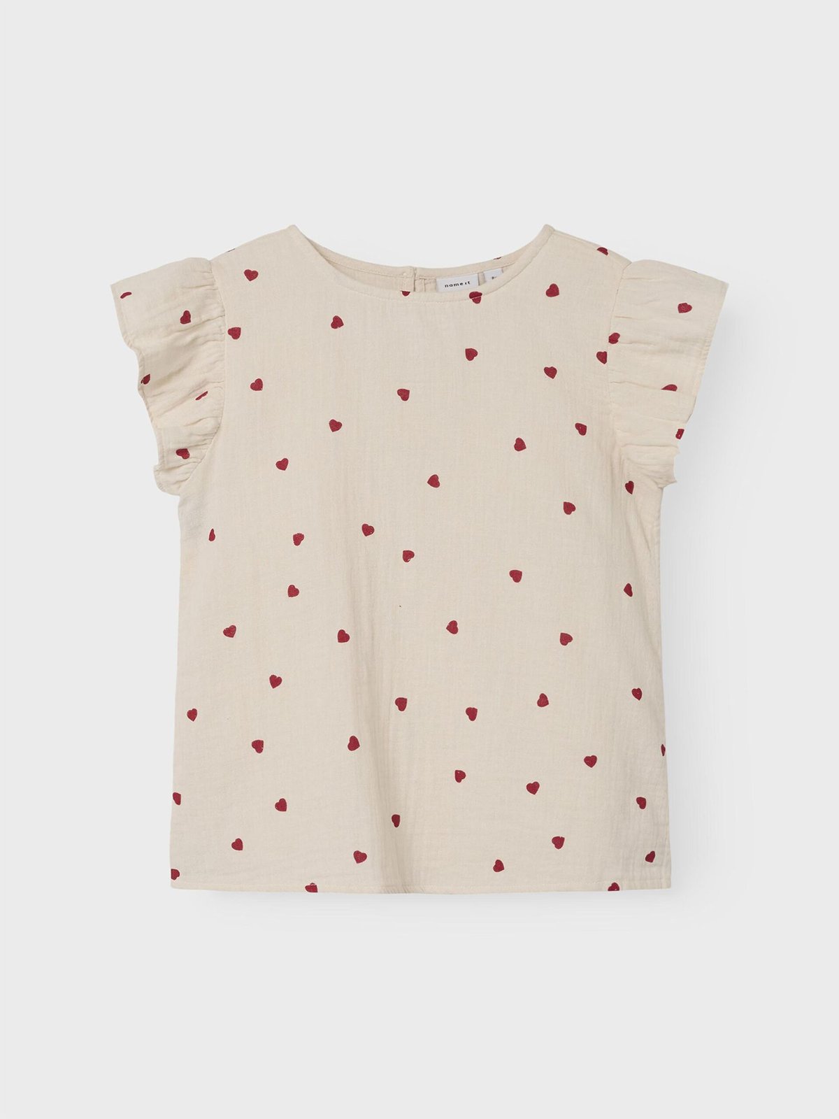 Name It Jytta Short Sleeve Short Loose Top Turtledove