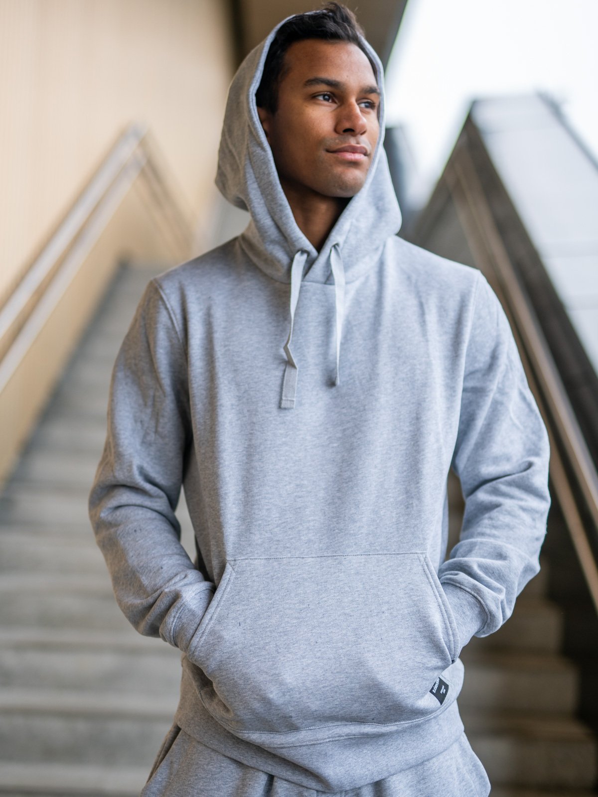 Björn Borg Centre Hood Light Grey Melange