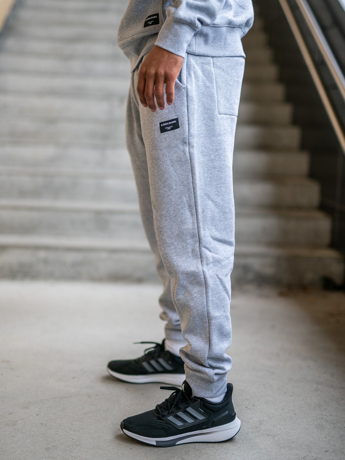 Björn Borg Centre Tapered Pant Light Grey Melange