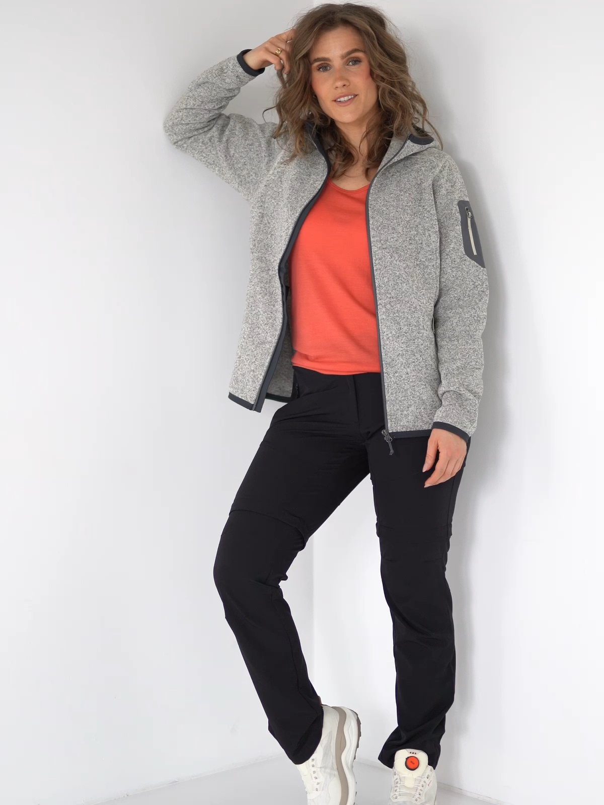 Bergans Kamphaug Knitted Hoodie Chalk Sand