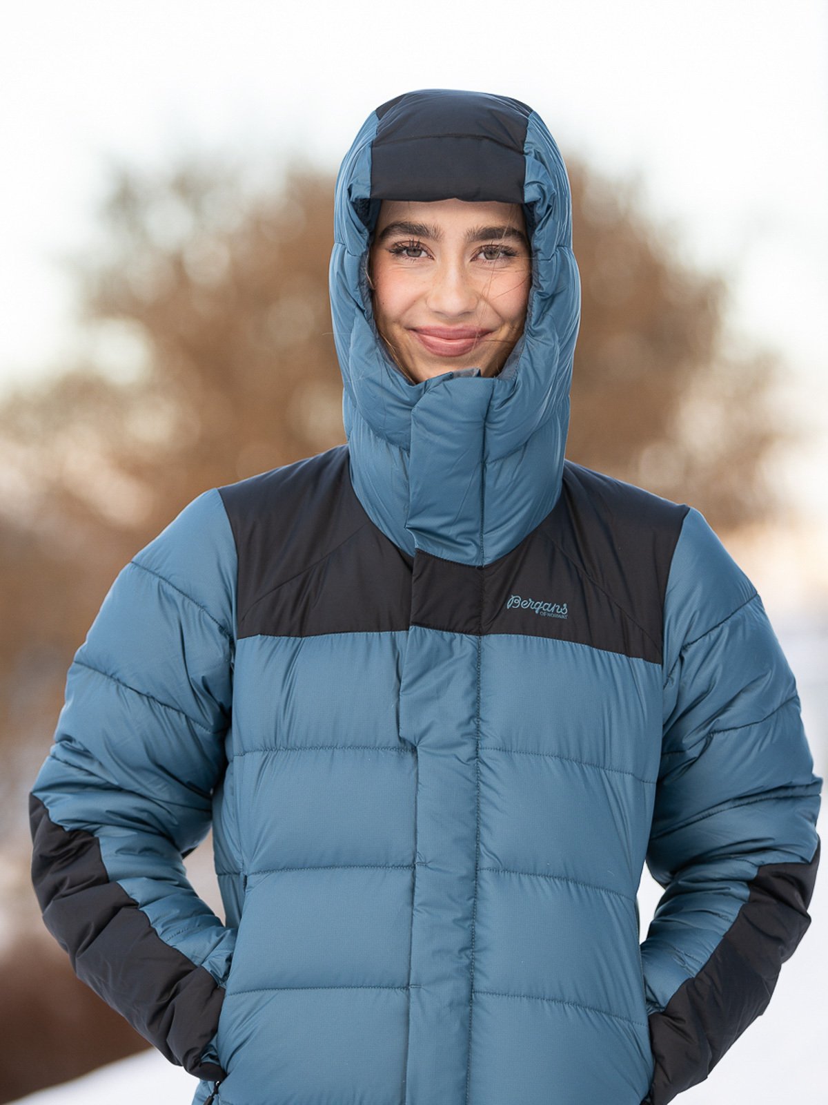 Bergans Røros Trekking Down W Jacket Orion Blue / Black