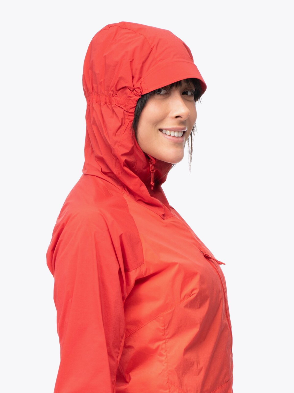 Bergans Cecilie Light Wind Anorak Energy Red / Red Leaf