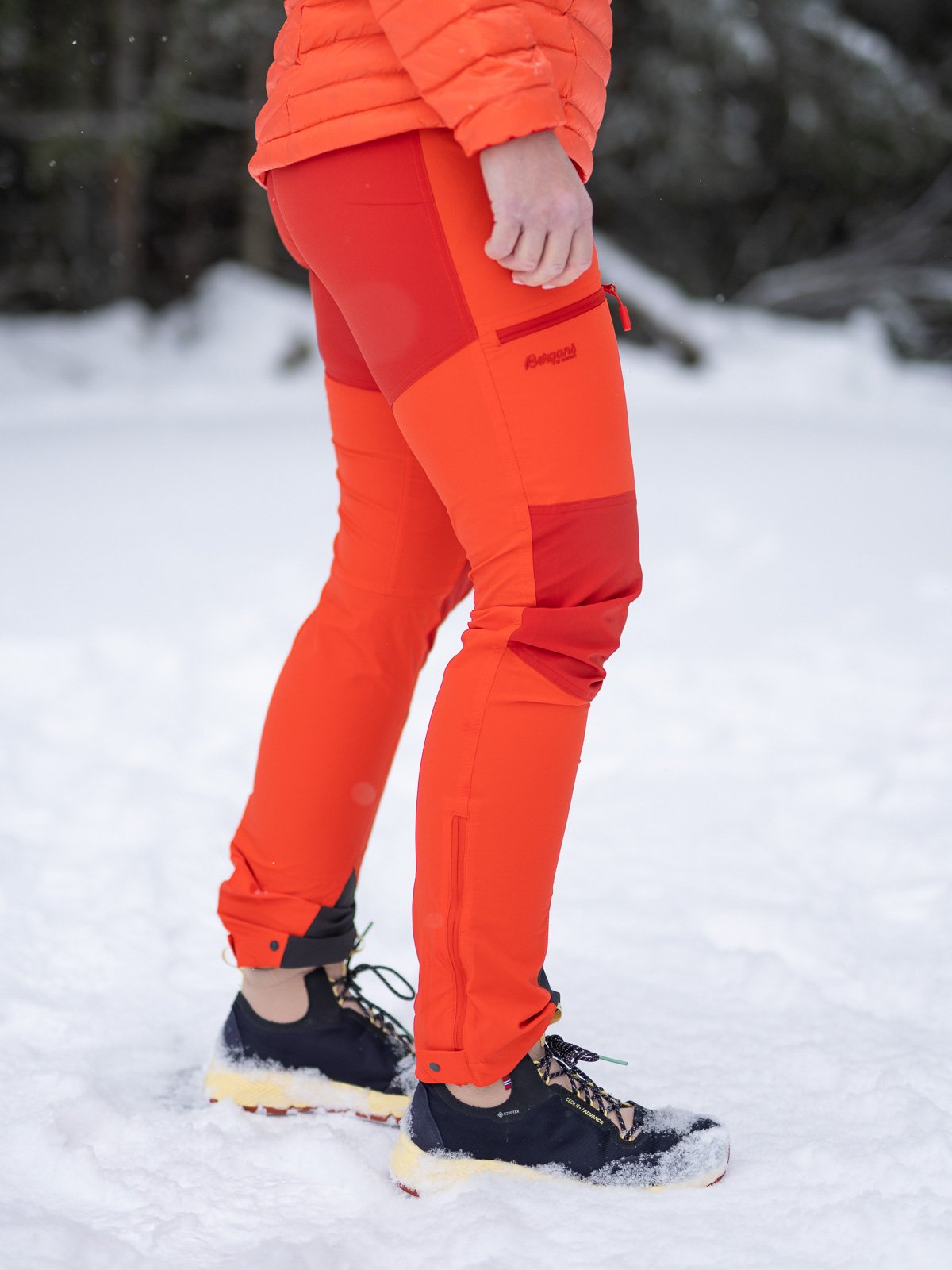 Bergans Cecilie Mountain Softshell Pants Energy Red / Red Leaf