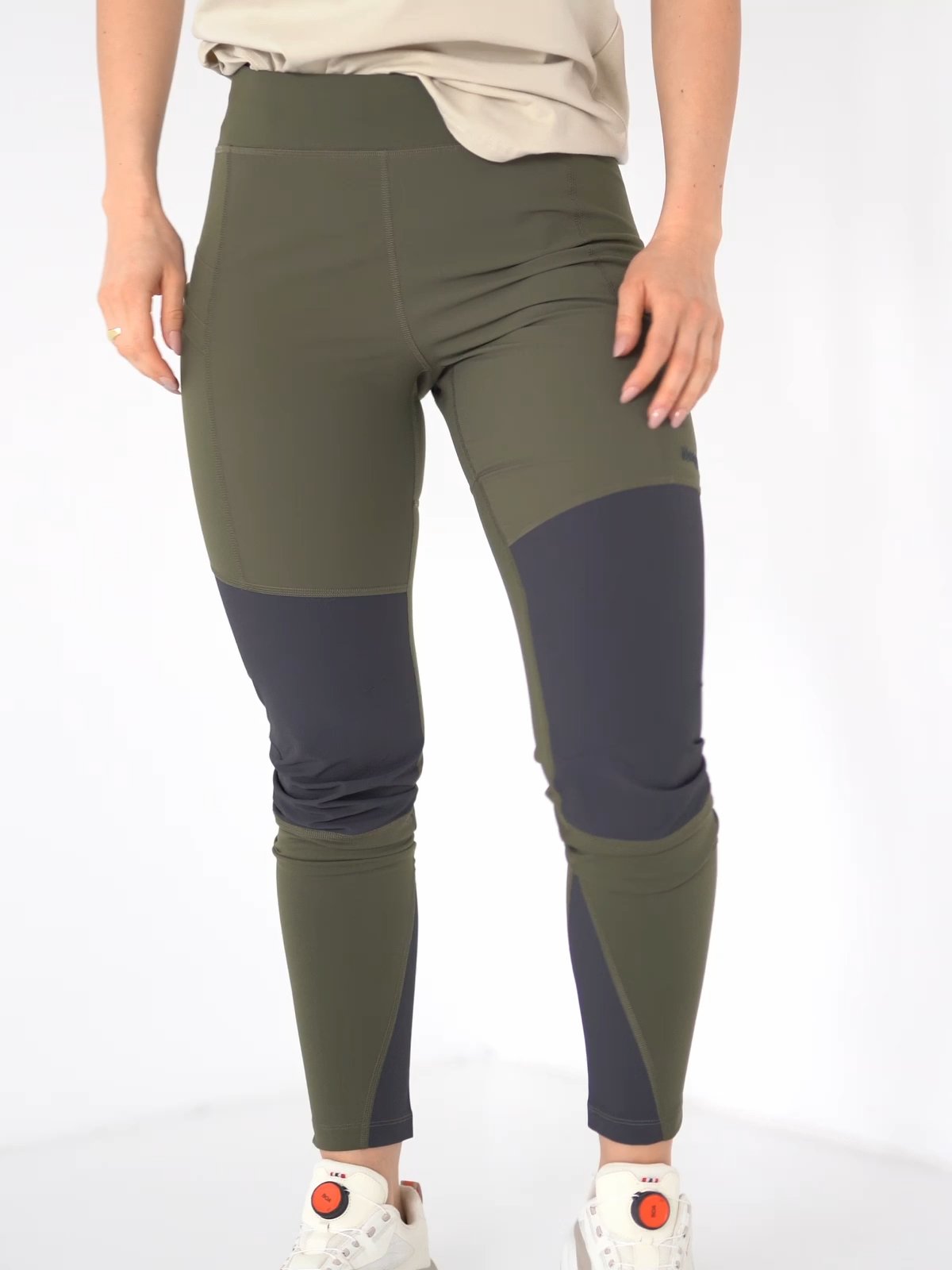 Bergans Fløyen Outdoor Tights Dark Green Mud / Dark Shadow Grey
