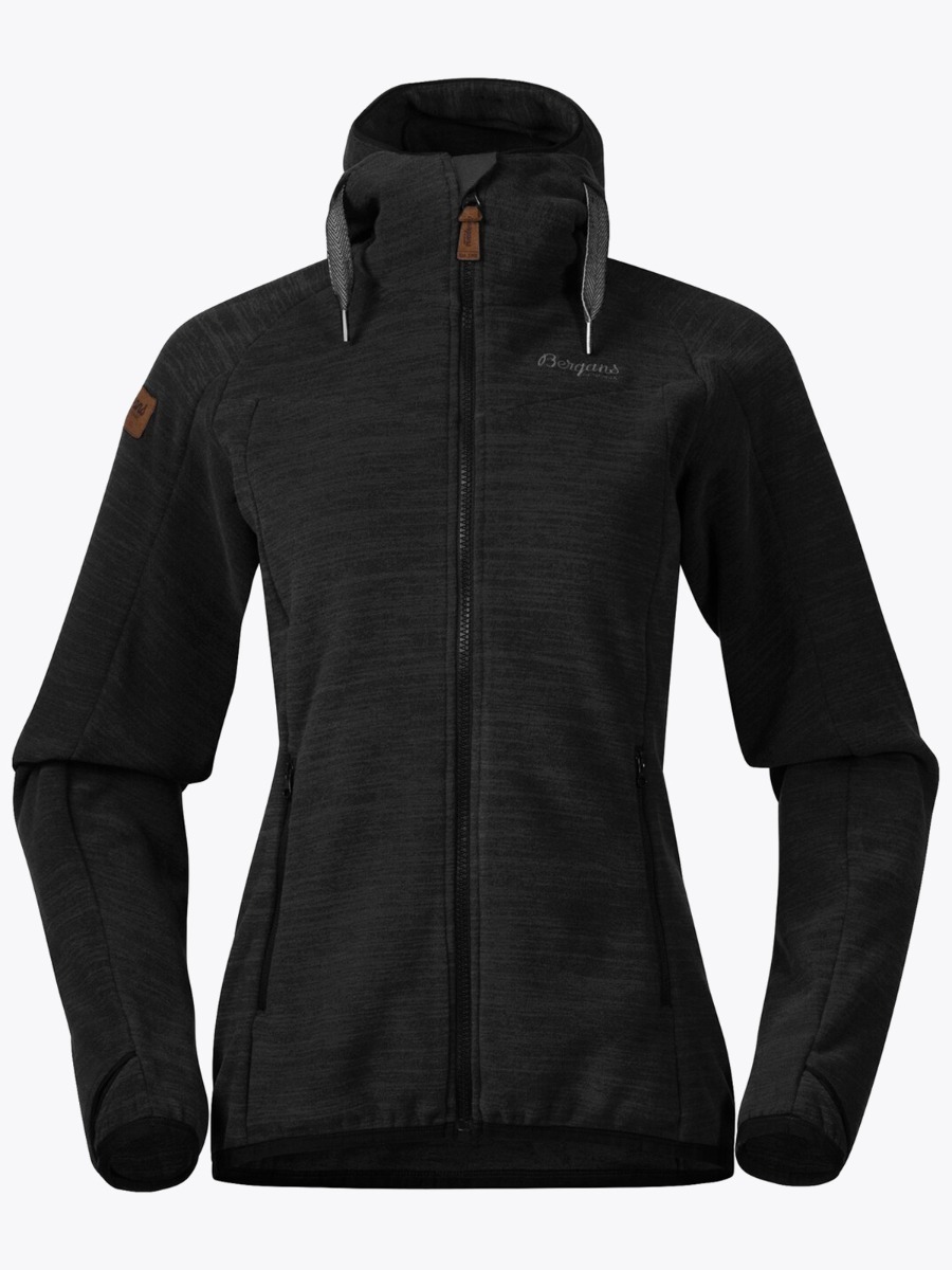 Bergans Hareid Fleece Jacket Black Melange / Solid Charcoal