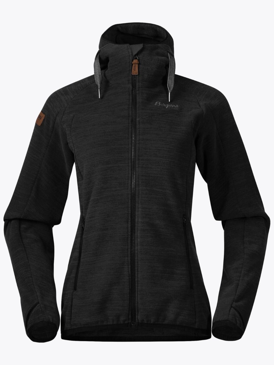 Bergans Hareid Fleece Jacket Black Melange / Solid Charcoal