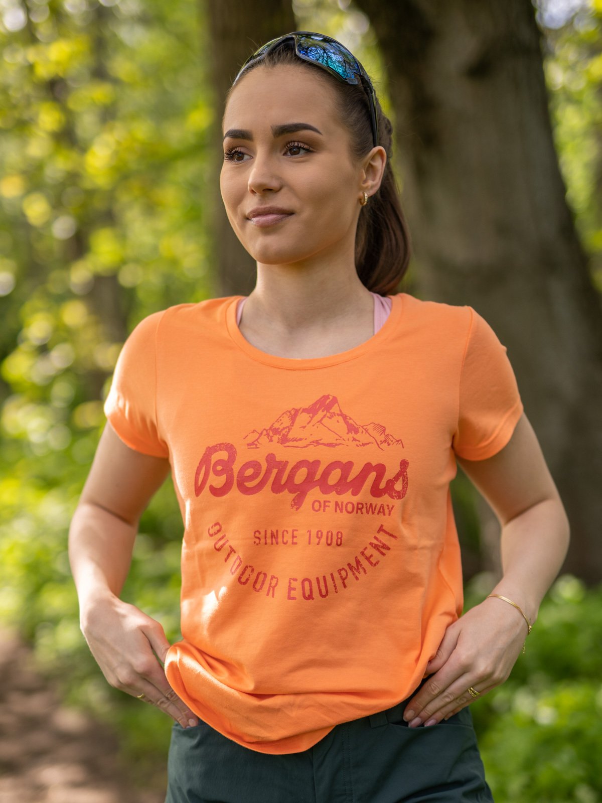 Bergans Classic Tee Cantaloupe / Brick