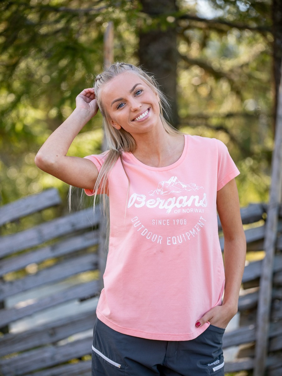 Bergans Classic Tee Peach Pink