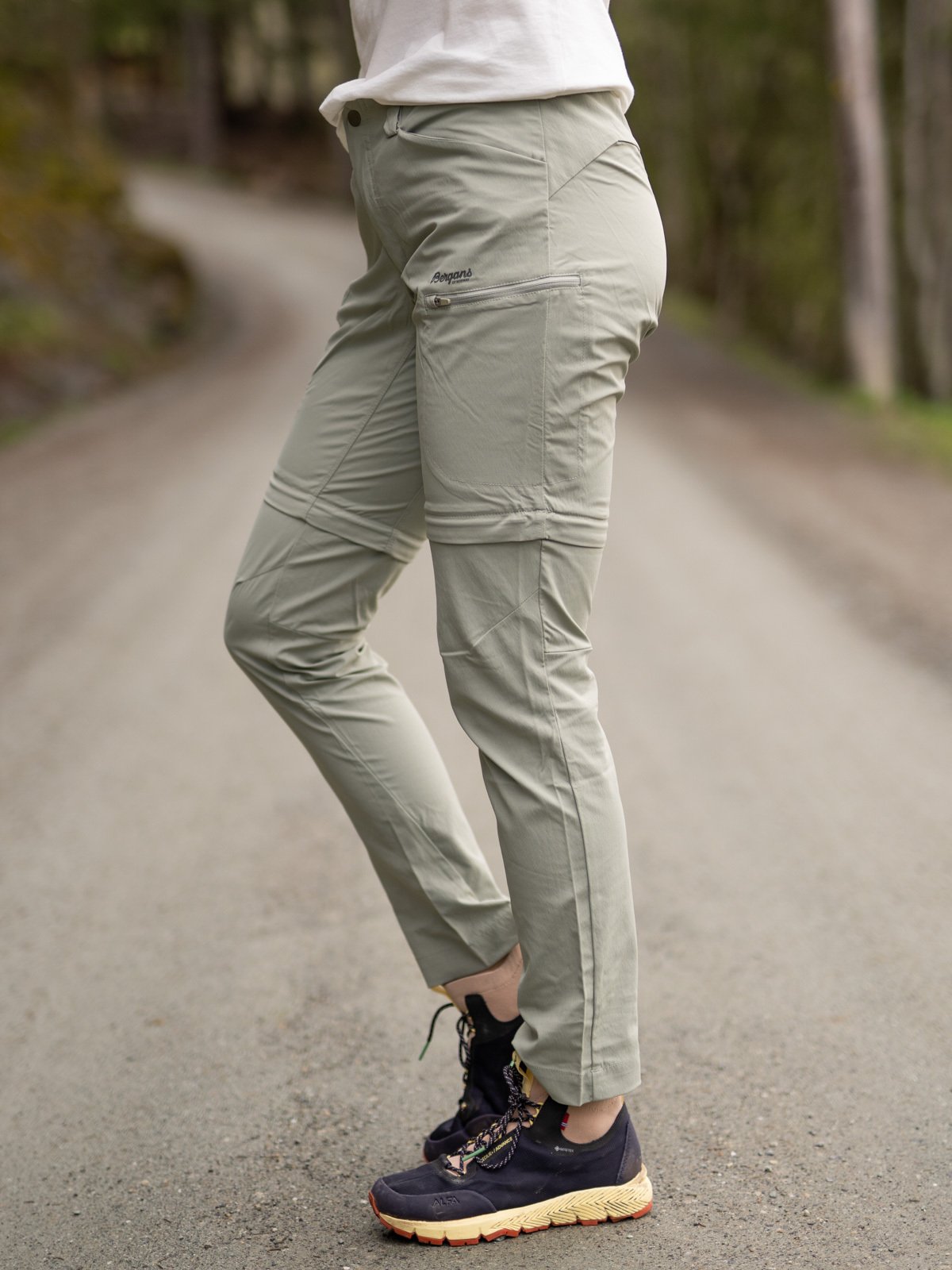 Bergans Utne Zip Off Pant Light Green Mud