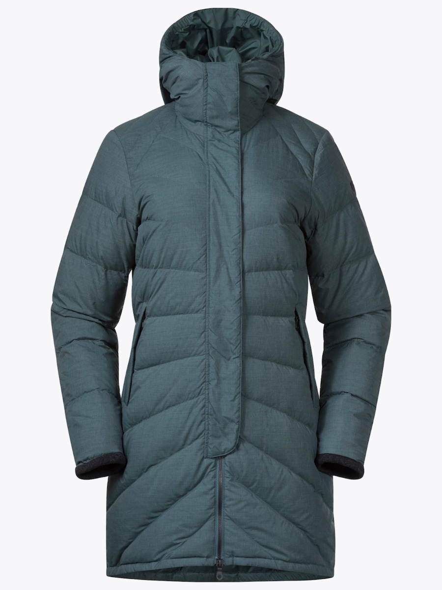 Bergans Oslo Down Light Coat w/Hood Forest Frost Melange