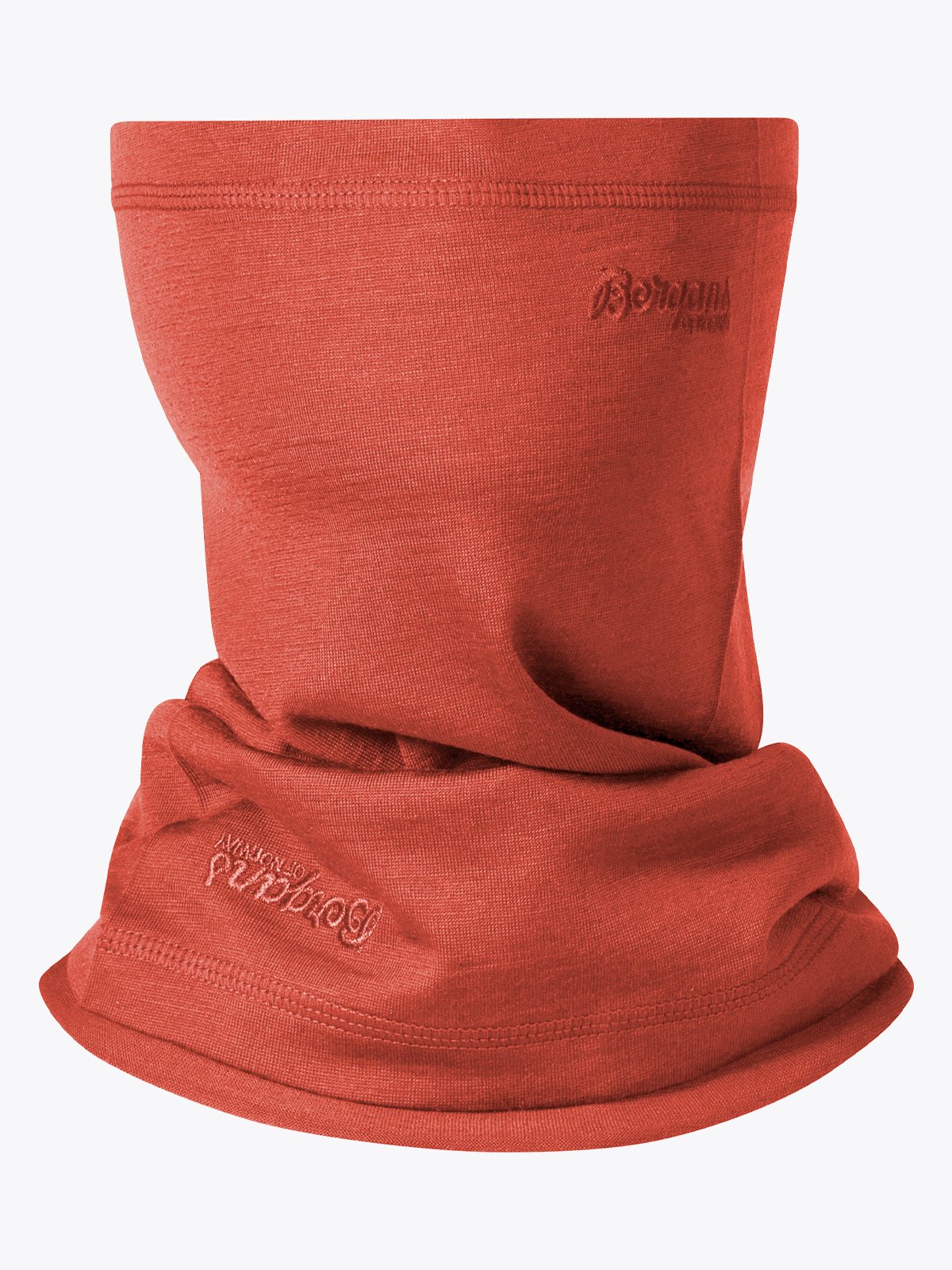 Bergans Wool Neck Warmer Brick