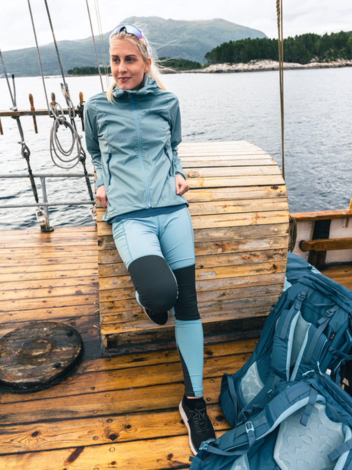 Bergans Fløyen Outdoor Tights Smoke Blue