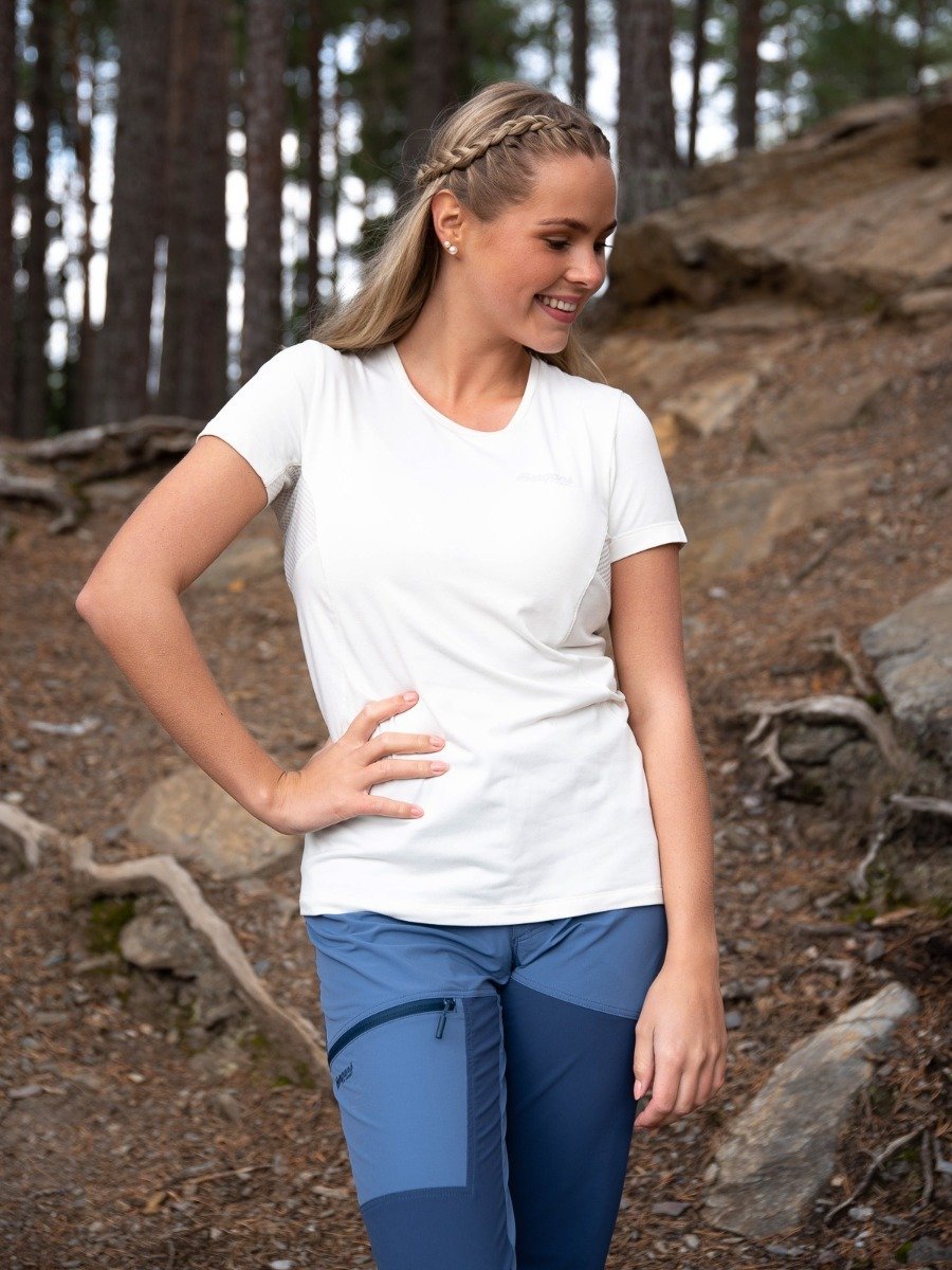 Bergans Fløyen W Tee White/aluminium