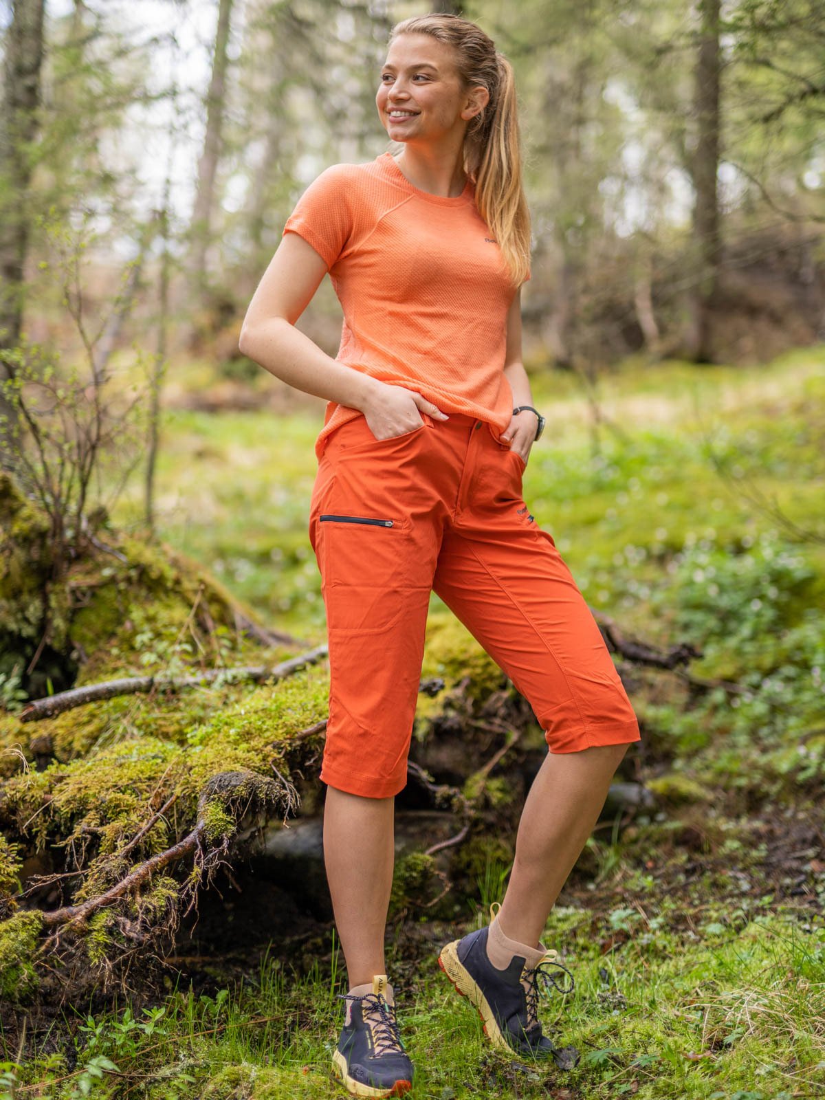 Bergans Fløyen Wool Tee Cantaloupe