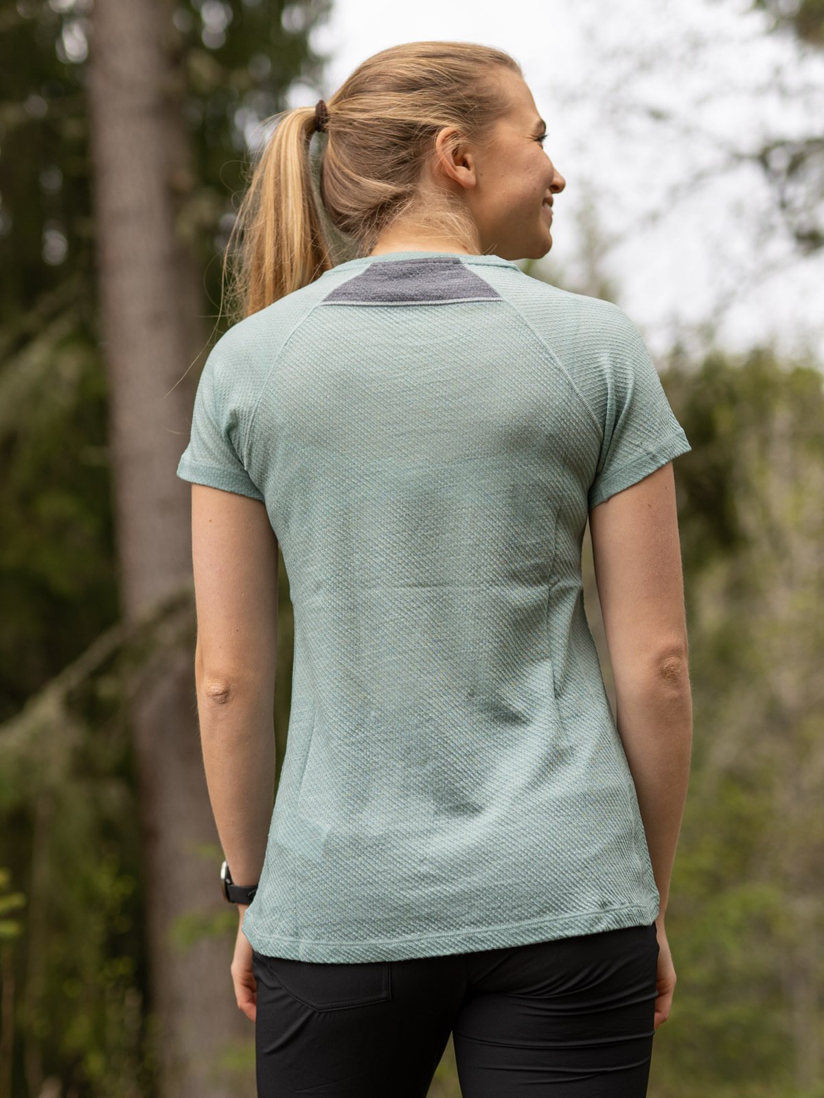 Bergans Fløyen Wool Tee Misty Forest