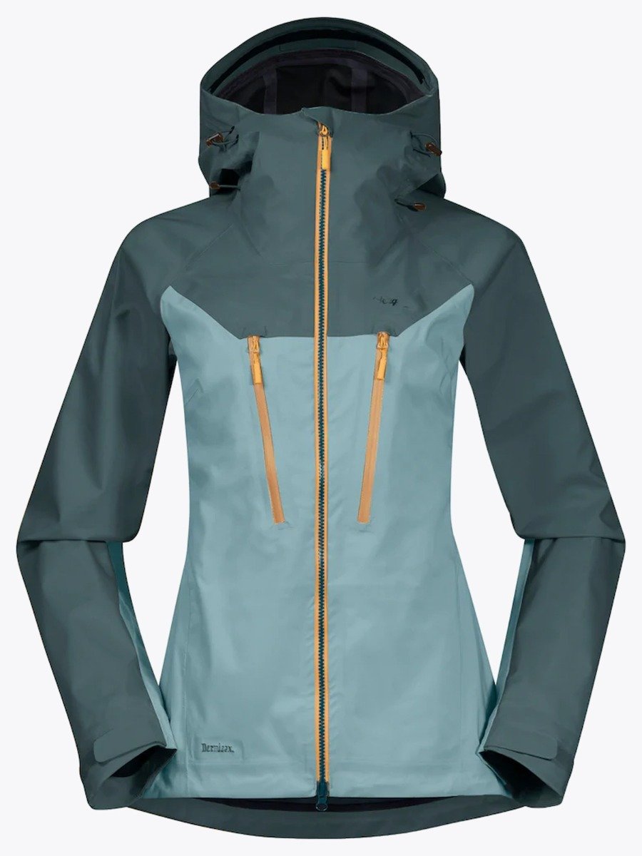 Bergans Cecilie 3L Jacket Light Forest Frost / Forest Frost / Golden Yellow