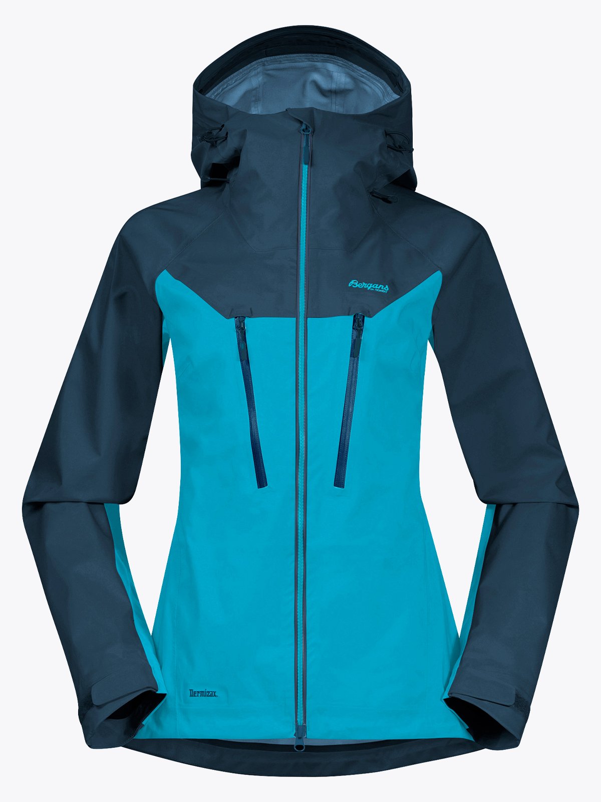Bergans Cecilie 3L Jacket Clear Ice Blue / Deep Sea Blue
