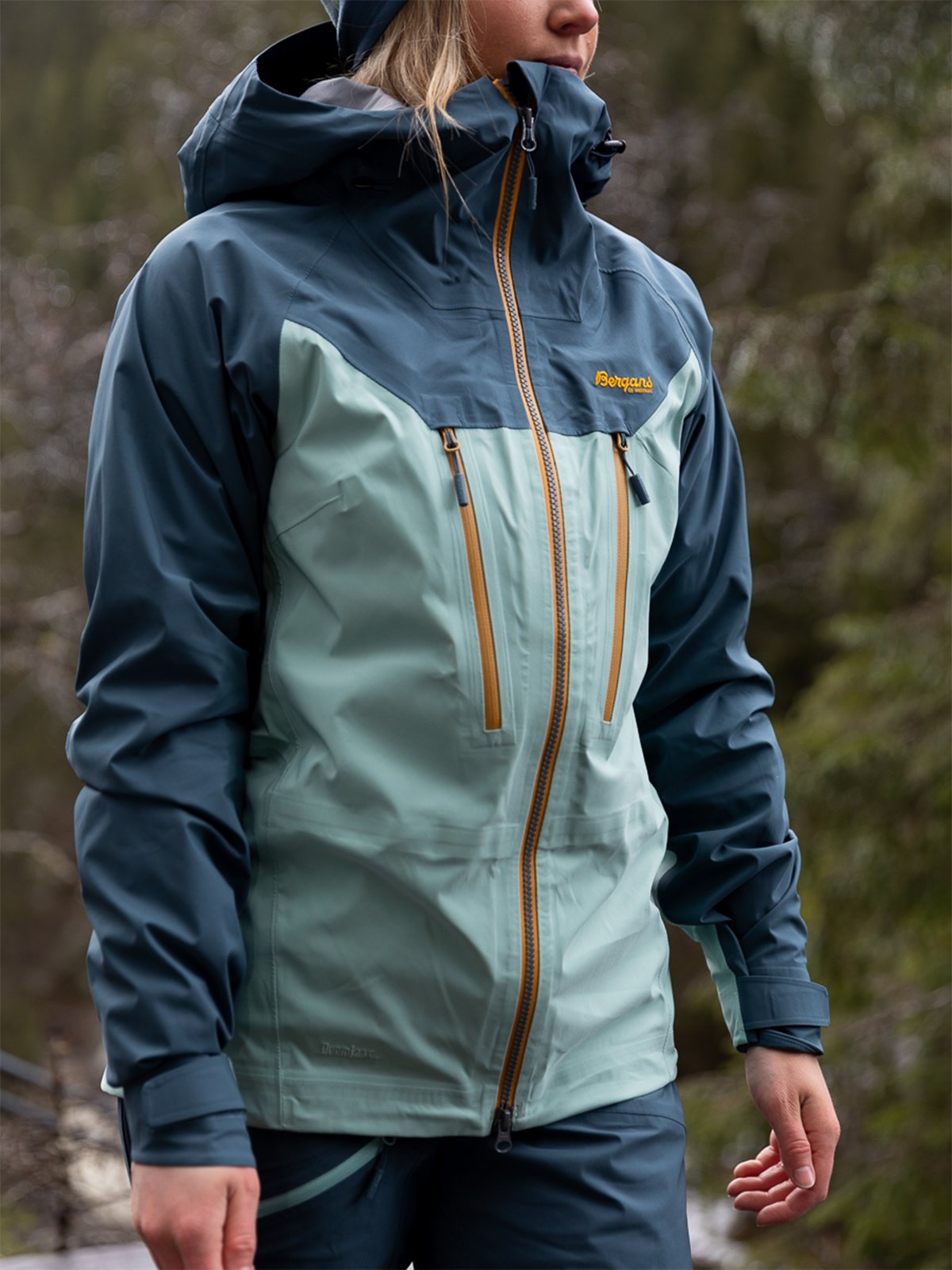 Bergans Cecilie 3L Jacket Misty Forest / Orion Blue