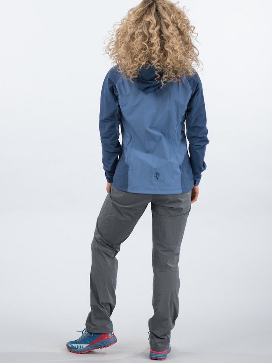 Bergans Cecilie Wind Pant Solid Dark Grey / Light Golden Yellow