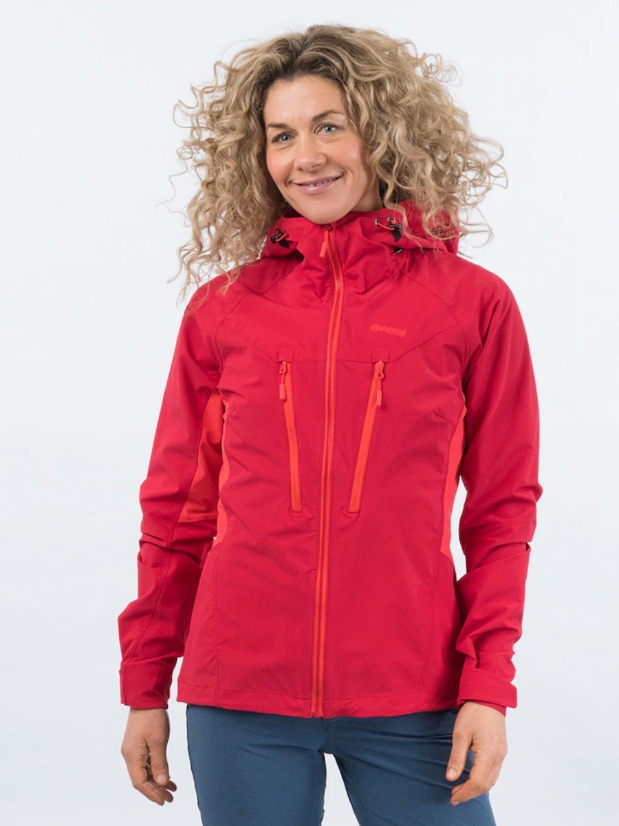 Bergans Cecilie Mountain Softshell Jacket Dahlia Red / Light Dahlia Red