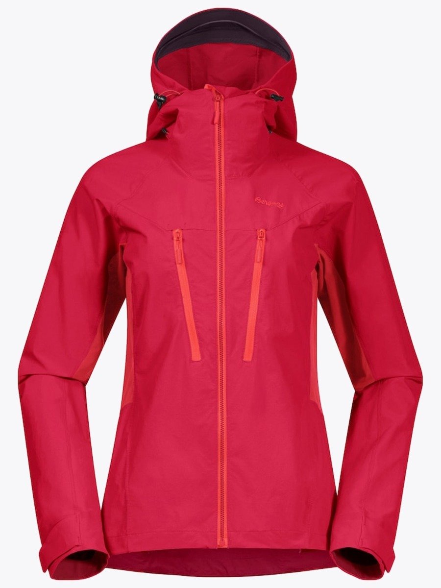 Bergans Cecilie Mountain Softshell Jacket Dahlia Red / Light Dahlia Red