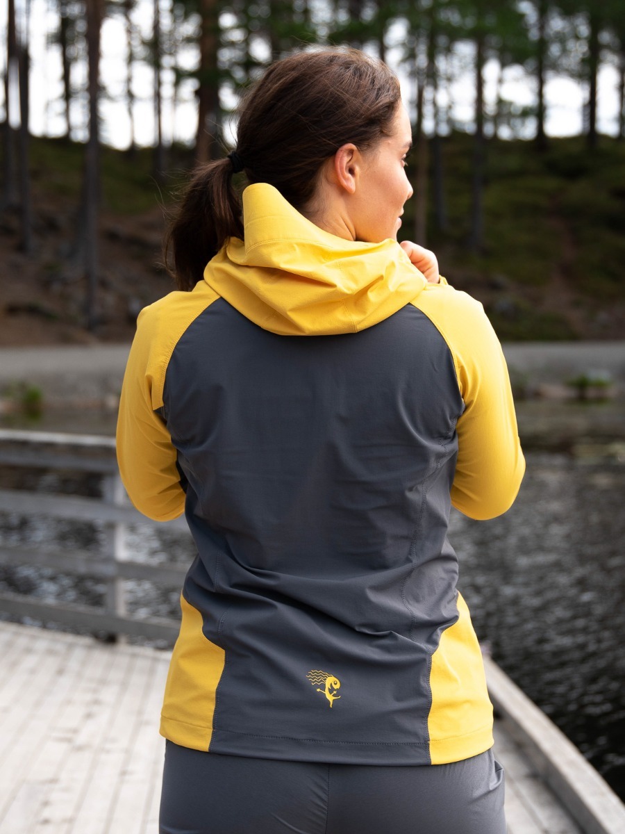 Bergans Cecilie Mountain Softshell Jacket Light Golden Yellow / Solid Dark Grey