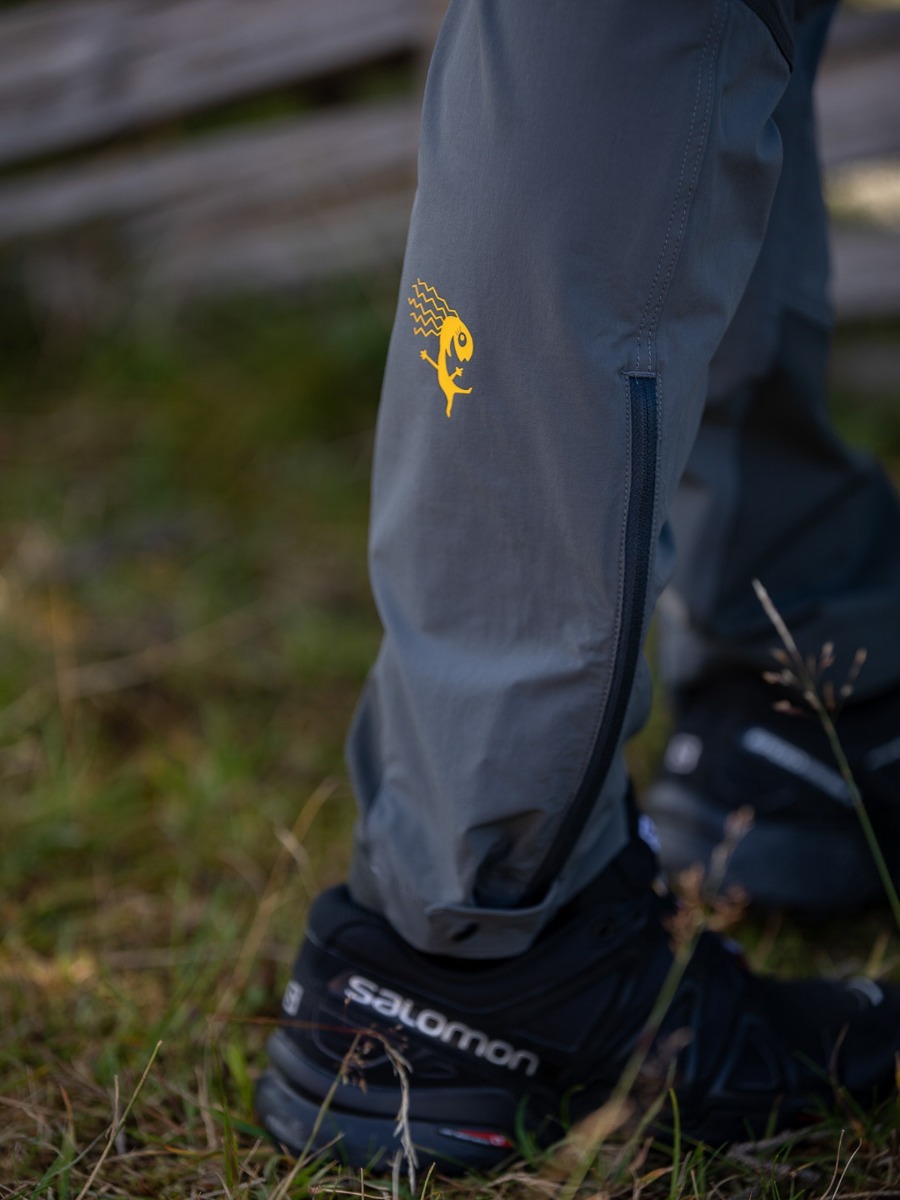 Bergans Cecilie Mountain Softshell Pant Solid Dark Grey / Solid Charcoal / Light Golden Yellow