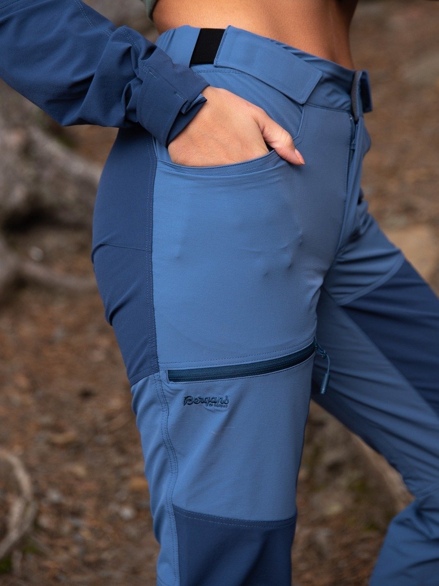Bergans Cecilie Mountain Softshell Pant Light Thunder Blue / Thunder Blue
