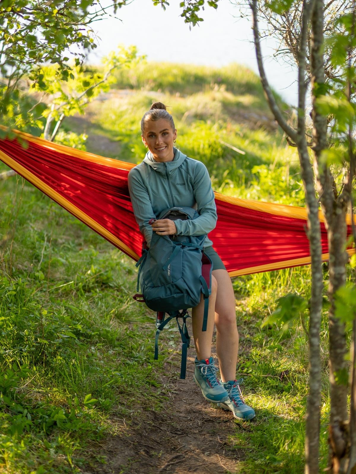 Bergans Cecilie Flex Shorts Dark Forest Frost