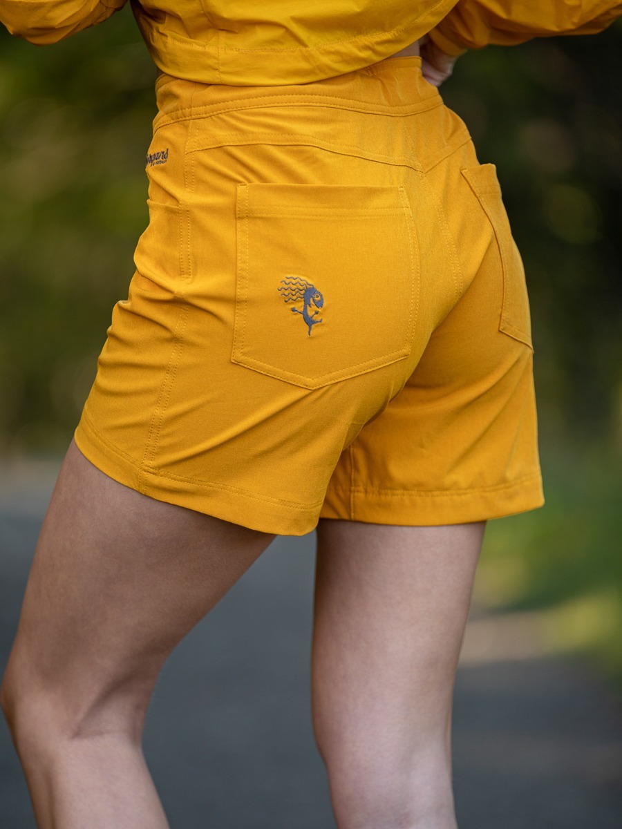 Bergans Cecilie Flex Shorts Golden Yellow