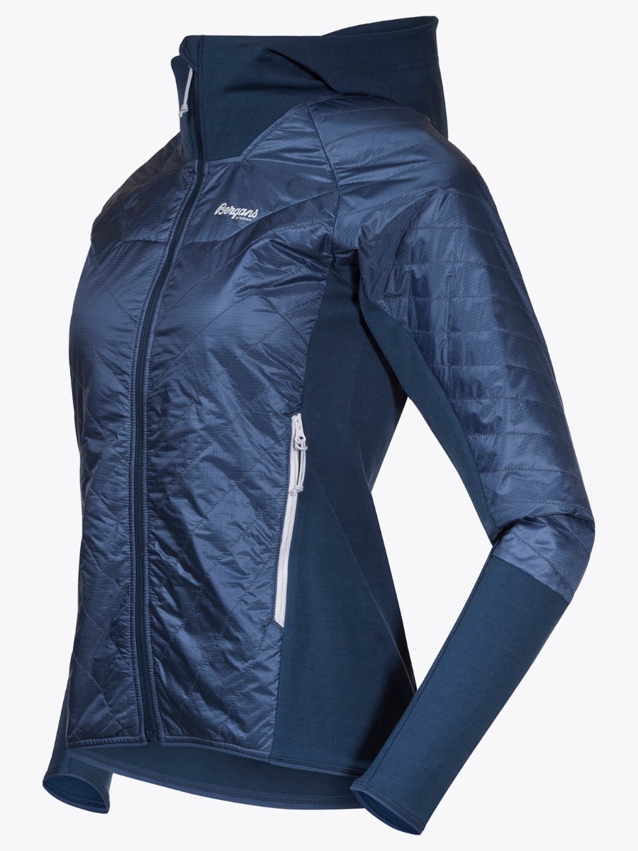 Bergans Cecilie Insulated Hybrid Jacket Light Thunder Blue / Thunder Blue / Silver Grey