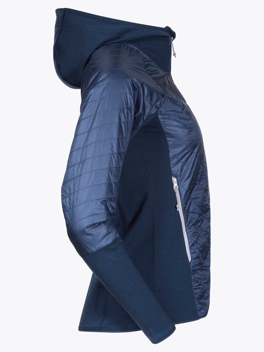 Bergans Cecilie Insulated Hybrid Jacket Light Thunder Blue / Thunder Blue / Silver Grey